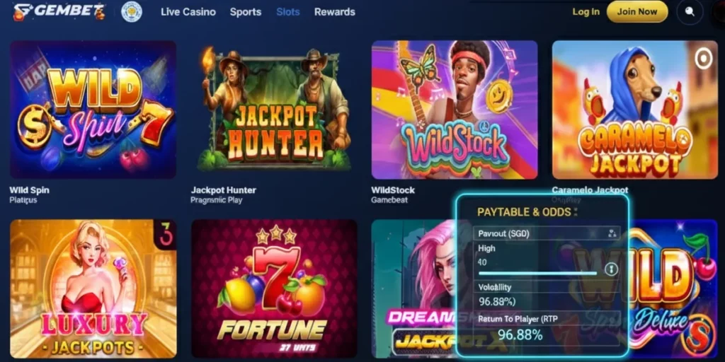 All about odds and payouts on the GemBet website