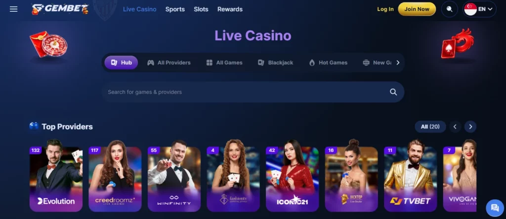GemBet live casino