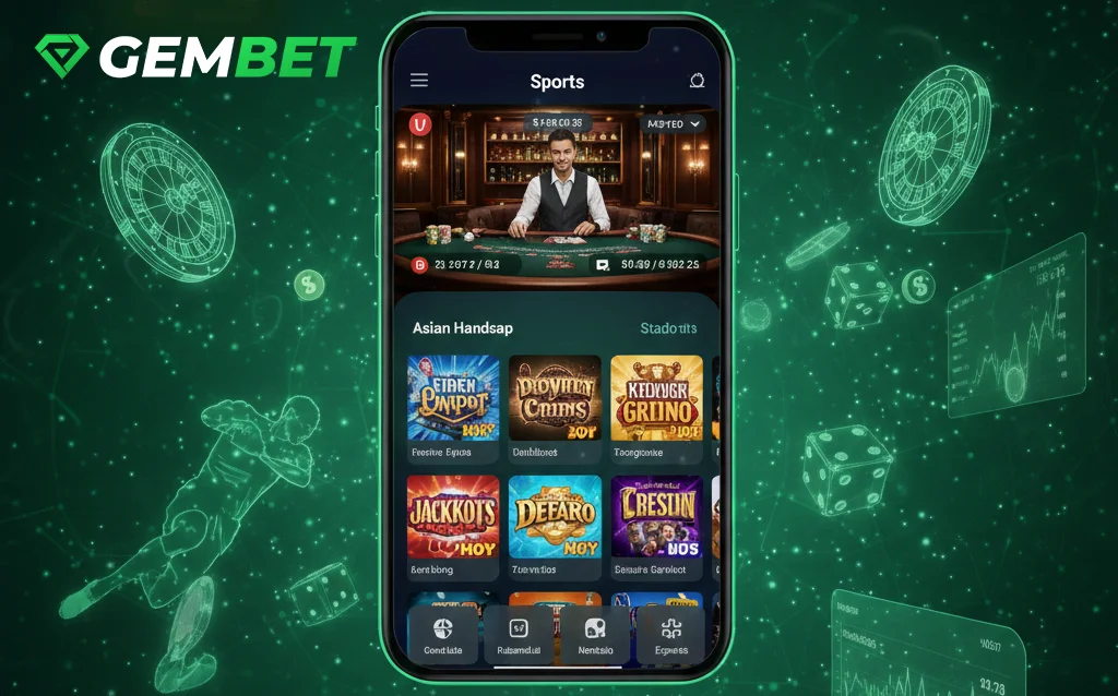 GemBet mobile casino games - slots and live dealer